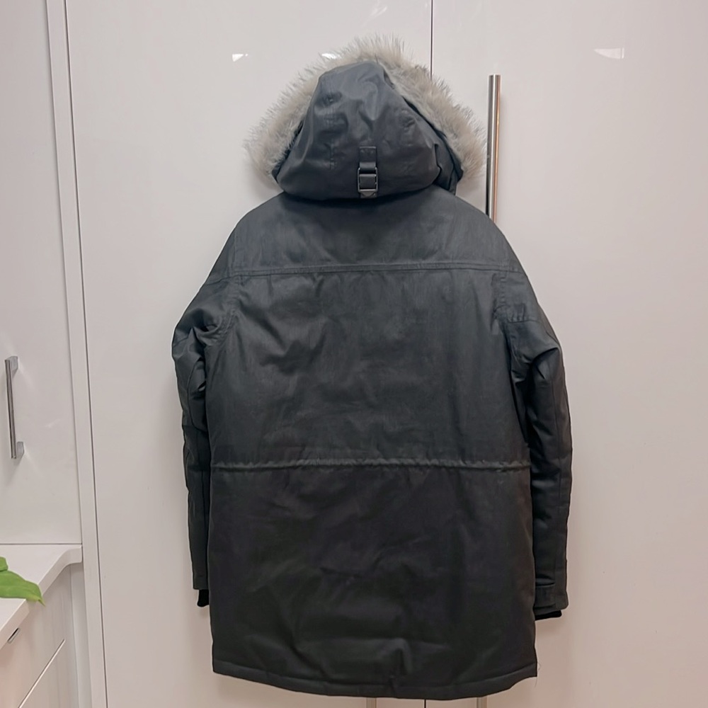 Columbia Men’s Down Omni-Heat Winter Jacket, Grey, M - Picture 2 of 5